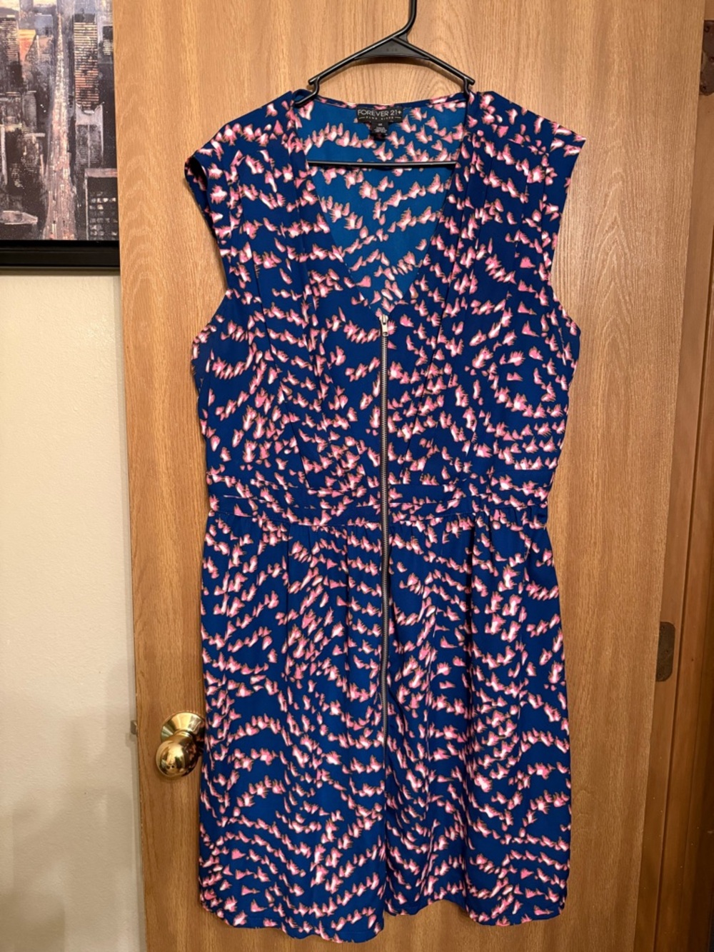 Forever 21 Navy & Pink Sundreas